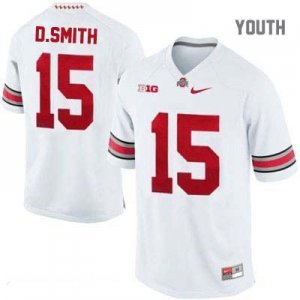 Youth NCAA Ohio State Buckeyes Devin Smith #15 College Stitched Authentic Nike White Football Jersey BG20M66ZG